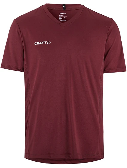 Craft Teamwear Squad Go Jersey Solid M Pánske športové tričko s výstrihom do V 82.5560 bordová Craft Teamwear Squad Go Jersey Solid M Pánske športové tričko s výstrihom do V 82.5560 bordová