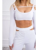 Sada s blúzkou top biela
