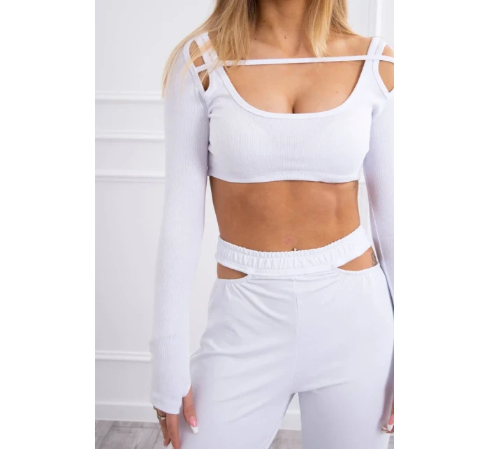 Sada s blúzkou top biela