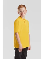 Fruit of the Loom Kids 65/35 Polo Detské piqué polo 16.3417 melírovaná šedá