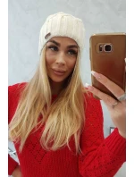 Milano fleecová čiapka K203 ecru