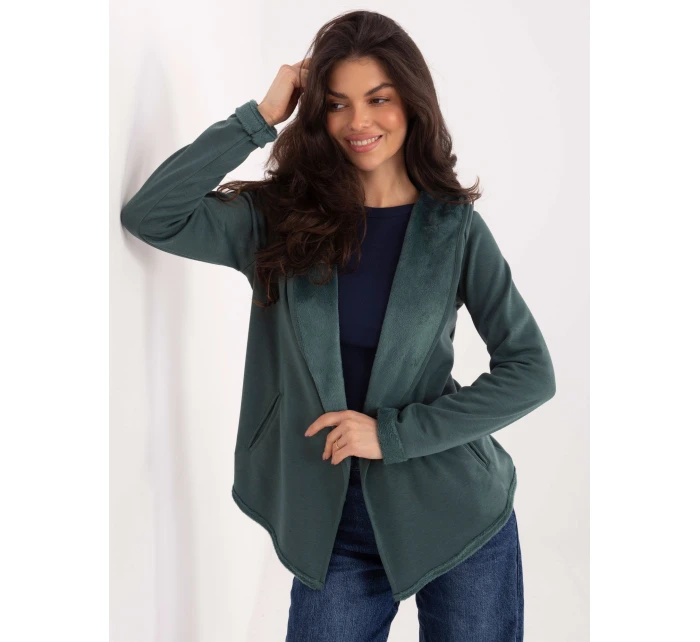 Mikina D68450M01066D1 tmavozelená