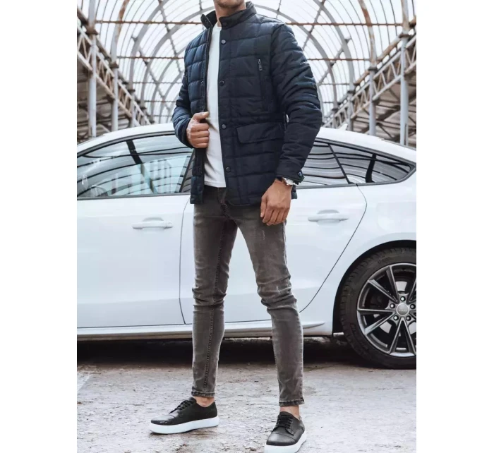 Pánská prošívaná bunda tmavě modrá Dstreet model 21965244 - FashionStreet