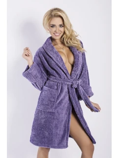 Dámský župan Eliza short violet - DKAREN