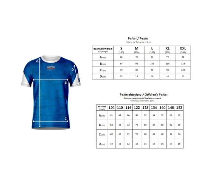 Školiace tričko MASTERS (schválené organizáciou WAKO)
