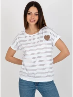 Blúzka RV BZ 8619.94 bielo-hnedá Blúzka RV BZ 8619.94 bielo-hnedá