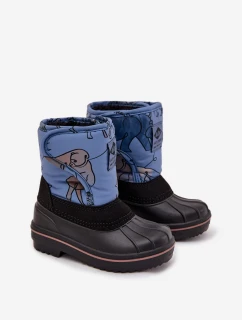 Detské snežnice so suchým zipsom Lee Cooper - modré