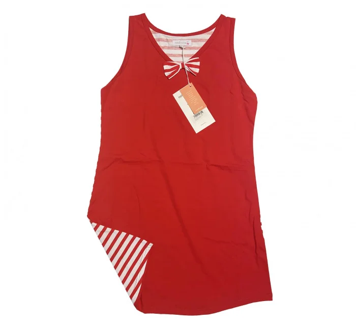 Dámska nočná košeľa LA2149AB červenobiela - Noidinotte