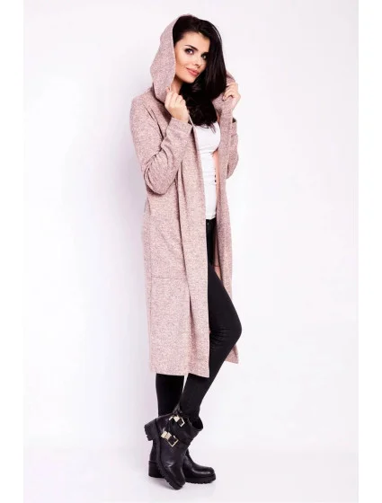 Sveter na zapínanie M118 ružový - Infinite You Sveter na zapínanie M118 ružový - Infinite You