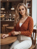 Dámský červený svetr Dstreet model 21967052 - FashionStreet