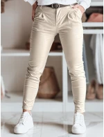 Dámské kalhoty chinos s páskem cappuccino Dstreet model 21986432 - FashionStreet