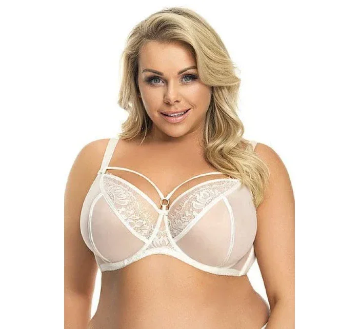 Mäkká dámska podprsenka Gorsenia K 496 Paradise Smotanová