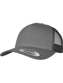 Flexfit 6506 5-panelová retro trucker čiapka 55.6506 charcoal