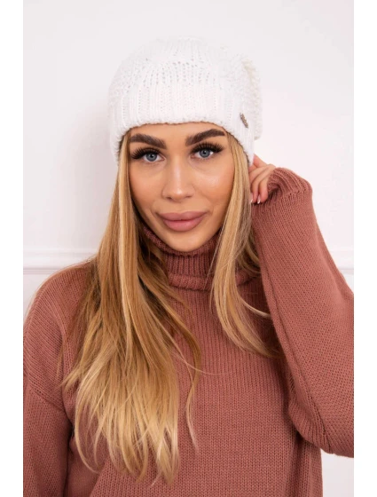 Fleecová čiapka Carolina K243 biela