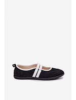 Sportovní baleríny s elastickými pásky Černé Donatella Sportovní baleríny s elastickými pásky Černé Donatella