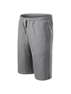 Pánske pohodlné šortky tmavosivé zvýraznené
