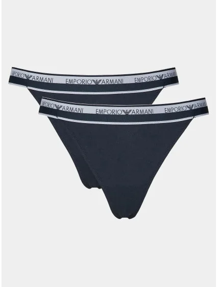 Dámske tangá 2Pack 164522 4R227 00135 tmavé. modrá - Emporio Armani