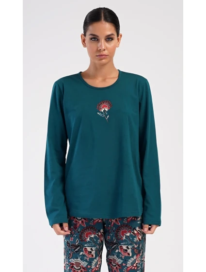 Dámské pyžamo dlouhé model 22407384 - Vienetta Dámské pyžamo dlouhé model 22407384 - Vienetta