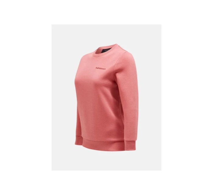 Peak Performance W Original Small Logo Crew Sweatshirt ružová