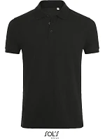 SOL'S Phoenix Men Pánske elastické polo tričko z piké 25.1708 čierne