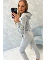 Šedá sada s potlačou