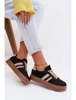 Dámské tenisky na platformě Černé model 21937656 - Boto Dámské tenisky na platformě Černé model 21937656 - Boto