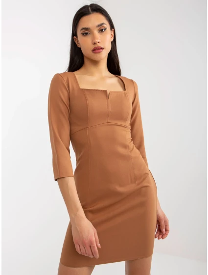 Dámské šaty LK SK  velbloudí  model 18044067 - FPrice