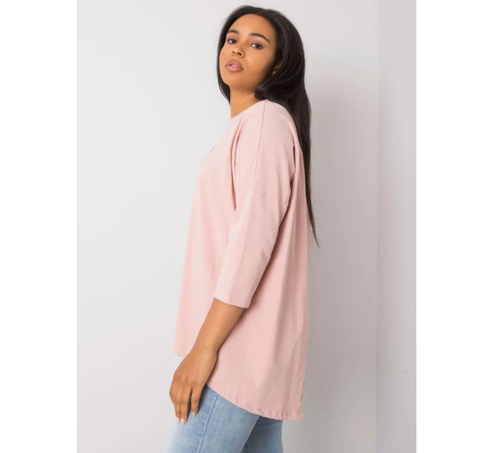 Bluzka RV BZ model 20206353 jasny różowy - FPrice Bluzka RV BZ model 20206353 jasny różowy - FPrice