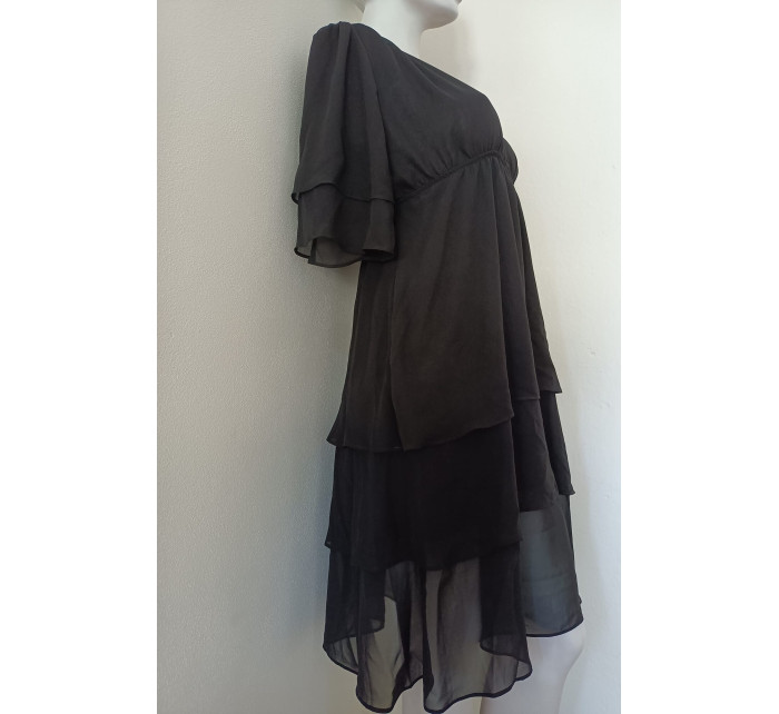 Dámske šifónové šaty S161 čierne - Stylove
