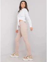 Dámske legíny RV-SP-7360.41X Light beige - RUE PARIS Dámske legíny RV-SP-7360.41X Light beige - RUE PARIS