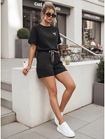 Dámský letní motýlí komplet z měkké viskózy černý FashionStreet AY1189 Dámský letní motýlí komplet z měkké viskózy černý FashionStreet AY1189