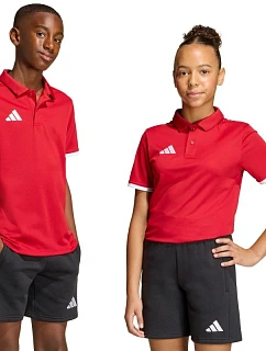 Detské tričko adidas Entrada 26 Polo červené JZ6626