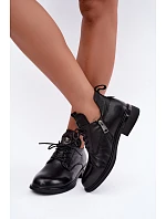 Dámské kožené kotníkové boty Černé model 22404645 - VINCEZA Dámské kožené kotníkové boty Černé model 22404645 - VINCEZA