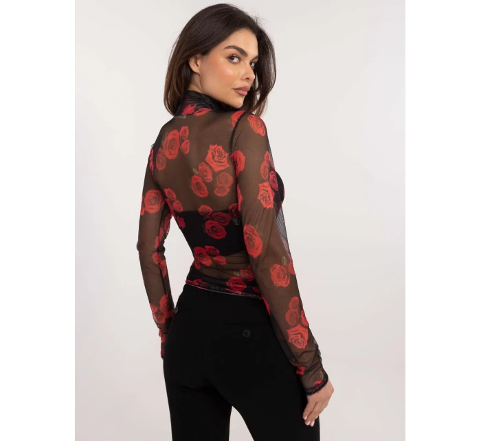 Blúzka DHJ BZ 18275 2.61 čierna a červená Blúzka DHJ BZ 18275 2.61 čierna a červená