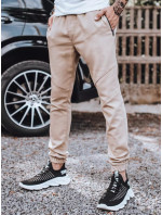 Pánske nohavice tyou jogger béžovej farby Dstreet UX3306