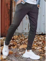 Pánske tmavosivé nohavice FashionStreet chinos UX3430