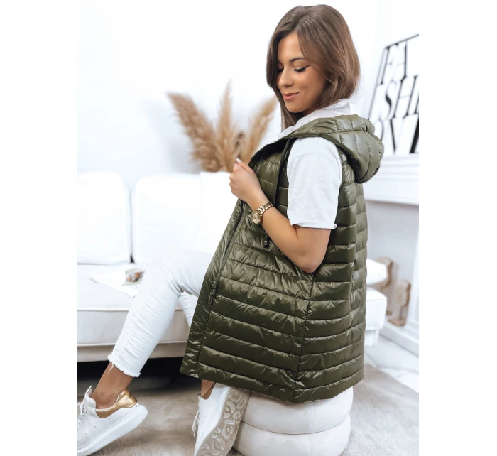 Dámská vesta zelená Dstreet model 21968263 - FashionStreet Dámská vesta zelená Dstreet model 21968263 - FashionStreet