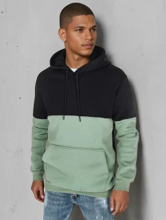 Pánska základná mikina s kapucňou čierna FashionStreet BX5879