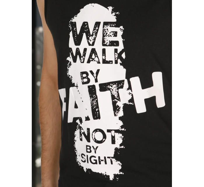 Pánské tričko bez rukávů černé Dstreet model 21988539 - FashionStreet