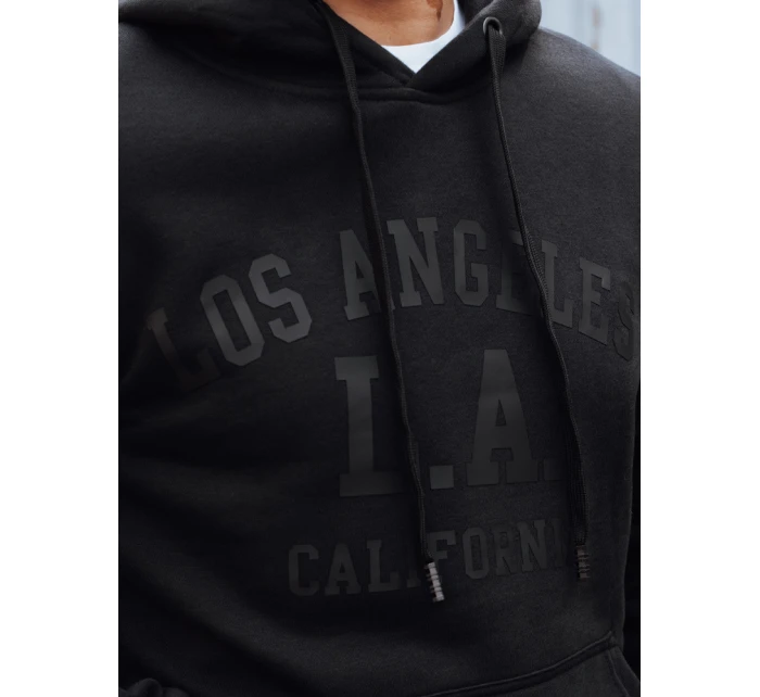 Pánská zateplená mikina s kapucí černá Dstreet model 21992989 - FashionStreet