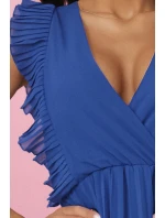 315-8 EMILY plisované šaty s volánmi a výstrihom - farba CHABRIEL 315-8 EMILY plisované šaty s volánmi a výstrihom - farba CHABRIEL