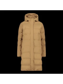 Dámská zimní dlouhá bunda s kapucí,  béžová model 21350723 - CMP