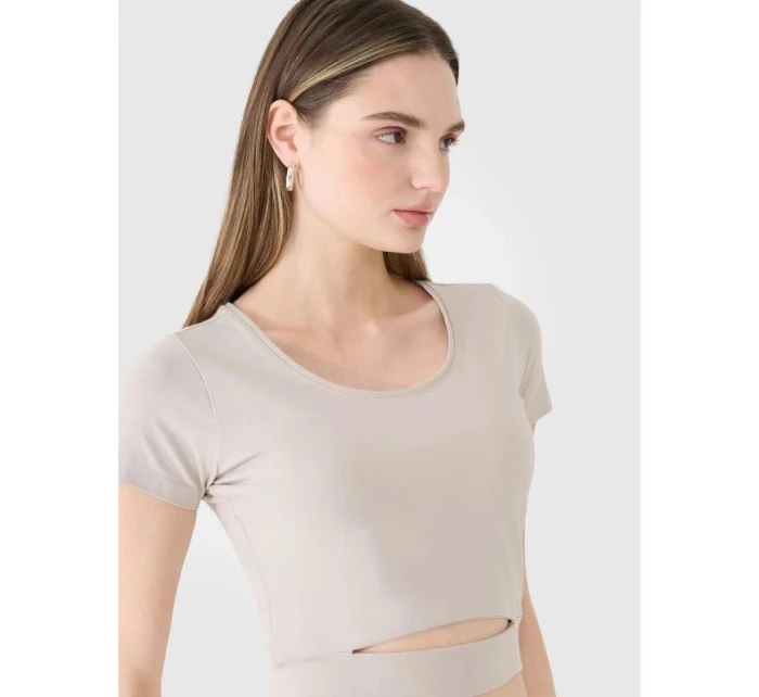 Dámské hladké tričko model 21436858 - 4F