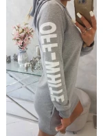 Šaty Off White grey model 18742187 - K-Fashion Šaty Off White grey model 18742187 - K-Fashion