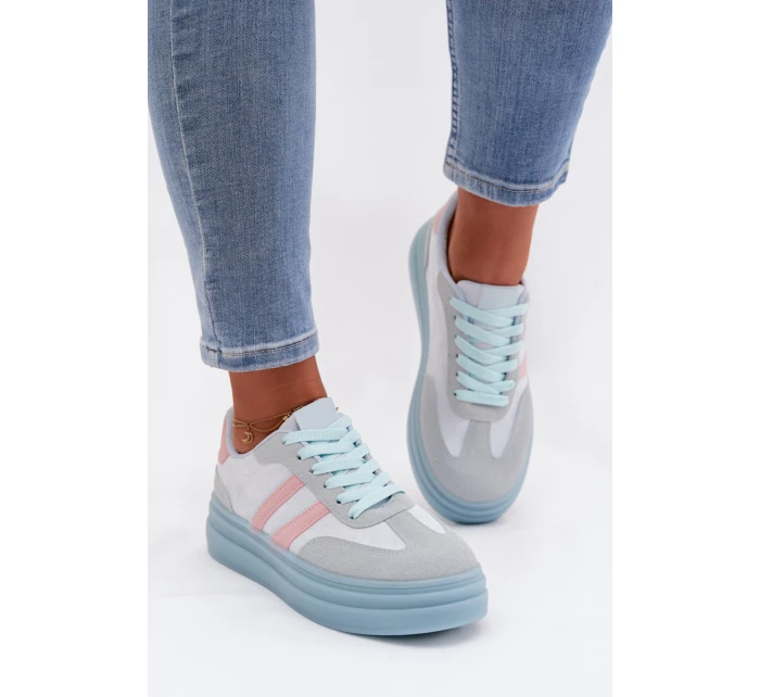 Dámské tenisky na platformě modré model 21997838 - Boto