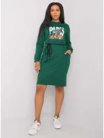 Šaty LK SK model 17355624 tmavě zelená - FPrice Šaty LK SK model 17355624 tmavě zelená - FPrice