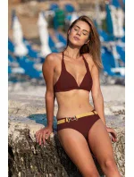 Hnědé plavky Lady s páskem Demi model 17595409 - Demi Saison Hnědé plavky Lady s páskem Demi model 17595409 - Demi Saison