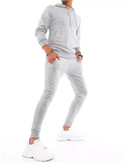 Pánské světle šedé tepláky model 21963627 - Dstreet Pánské světle šedé tepláky model 21963627 - Dstreet