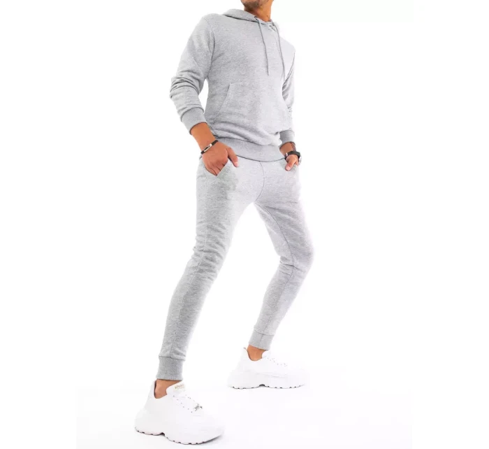 Pánské světle šedé tepláky model 21963627 - Dstreet Pánské světle šedé tepláky model 21963627 - Dstreet