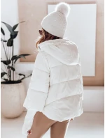 dámská zimní bunda s kapucí bílá Dstreet model 21991114 - FashionStreet